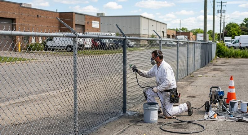 Commercial Fence Painting in Pinellas County, FL