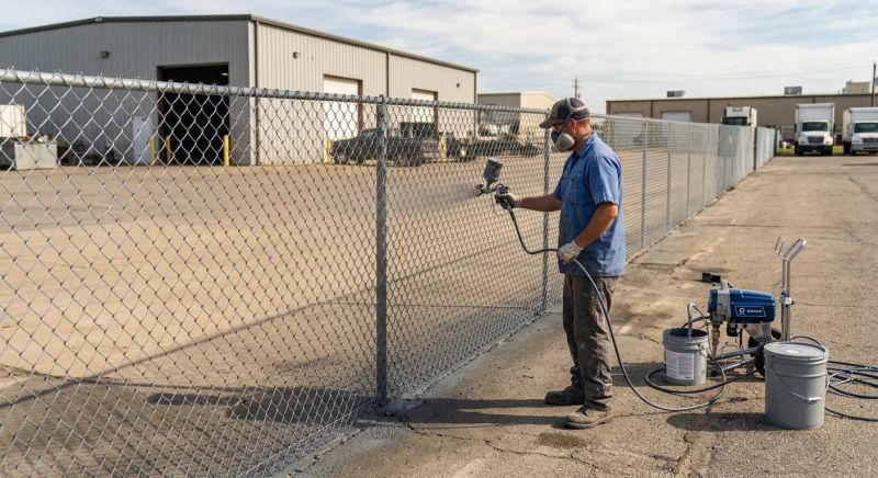 Commercial Fence Painting in Pinellas County, FL