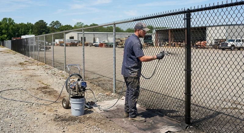Commercial Fence Painting in Pinellas County, FL