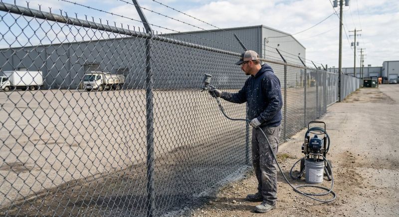 Commercial Fence Painting in Chandler, AZ