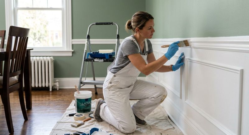 Interior Railing Painting in Waco, TX