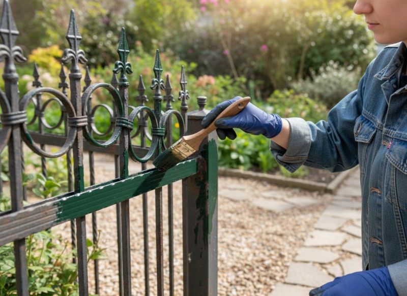Pool Fence Painting in Waco, TX
