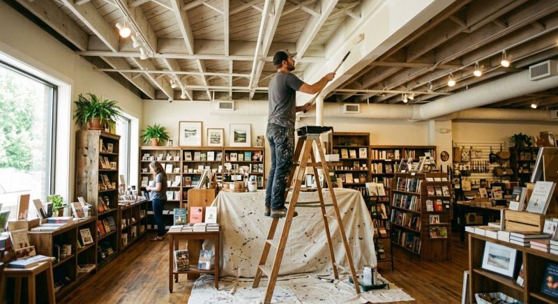 Retail Ceiling Painting in Waco, TX